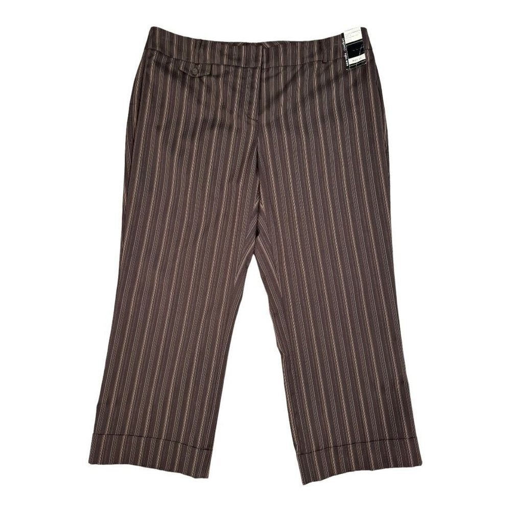 NEW‎ New York & Company Size 12 Pinstripe Metropolitan Crop Dress Pants NWT
